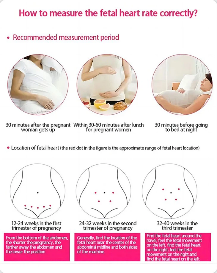 Fetal Doppler Baby Heart Monitor For Pregnancy