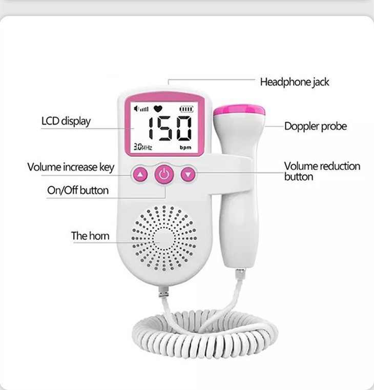 Fetal Doppler Baby Heart Monitor For Pregnancy